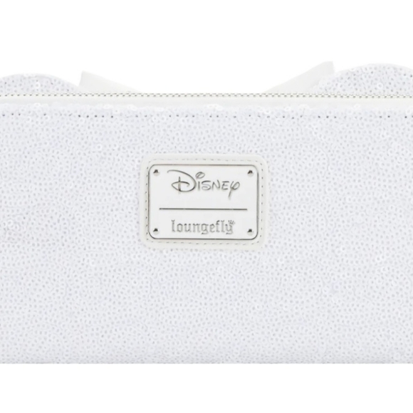 Loungefly MINNIE MOUSE SEQUIN WEDDING ZIP AROUND WALLET - DISNEY - Picture 3 of 7